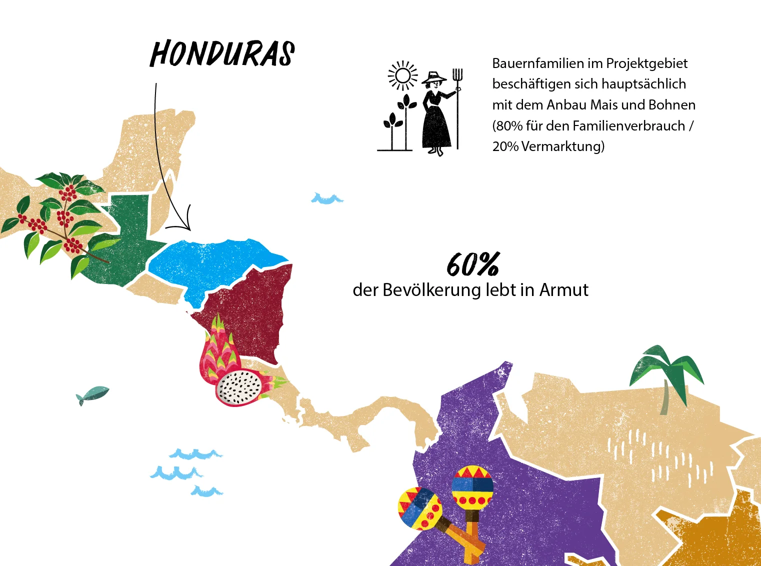 Karte Honduras