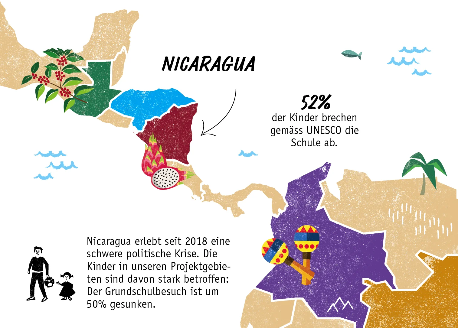 Karte Nicaragua