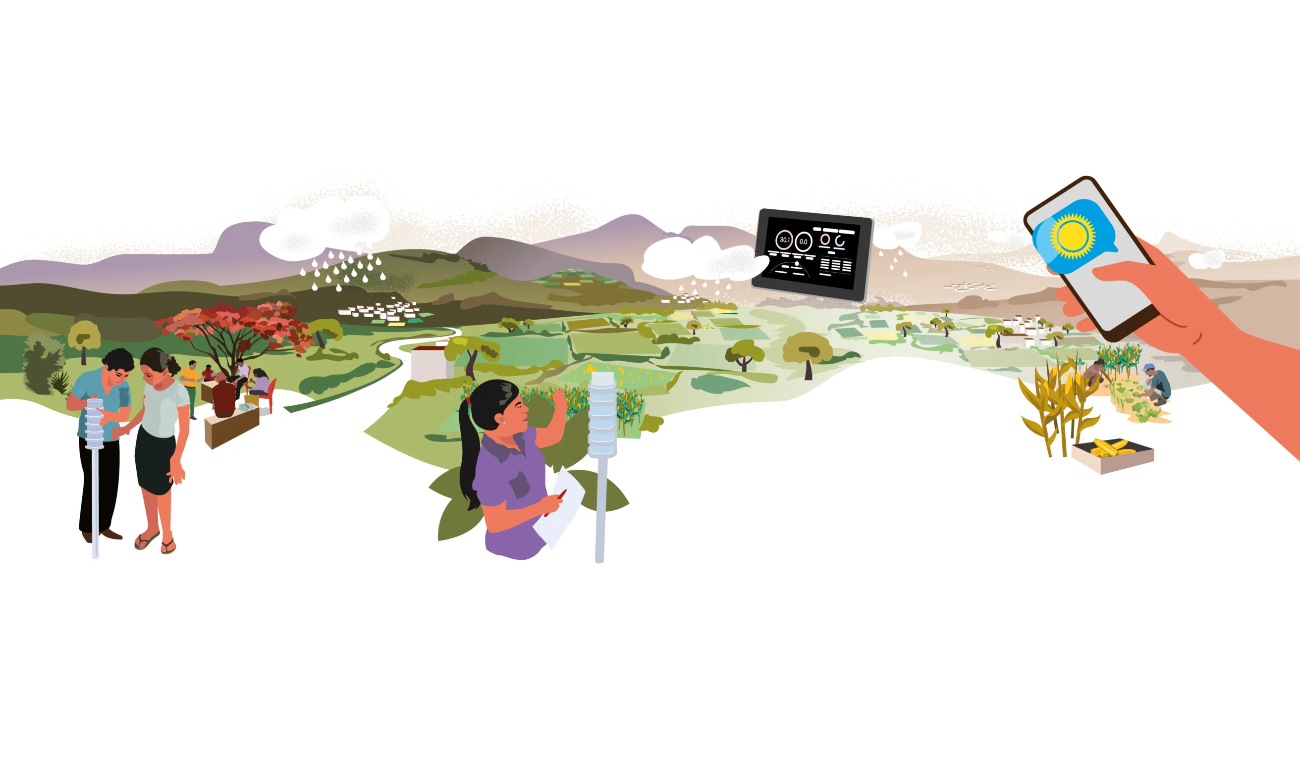 Illustration Wetter-Monitoring